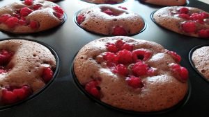 recept gezonde muffins met teff graan en frambozen
