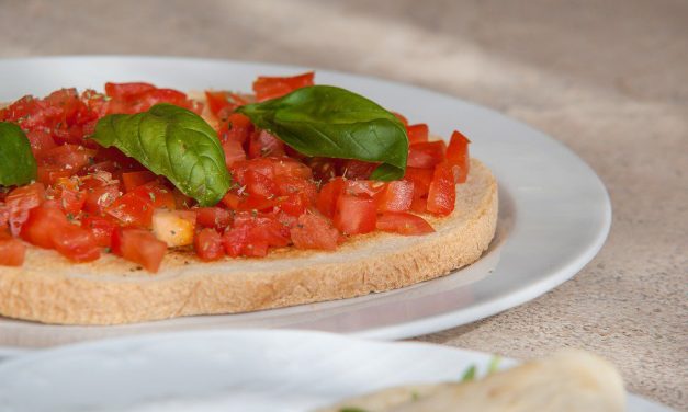 Bruschetta van geroosterd brood