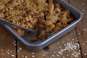 Havermoutcrumble met zoete aardappe