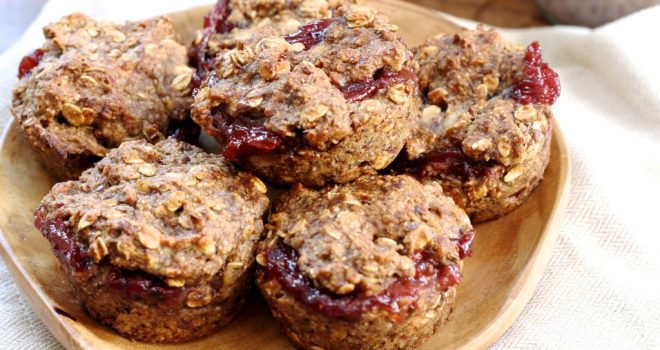 Ontbijtmuffins met teff en havermout Ontbijtmuffins met teff en havermout